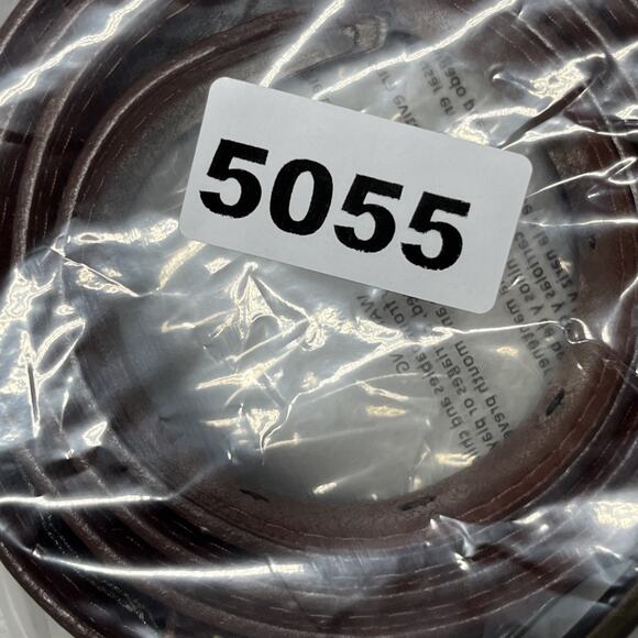 Cole Haan Pebbled Leather Belt Mens 32 80 cm Brown Contrast Stitching A08979 - Picture 9 of 9